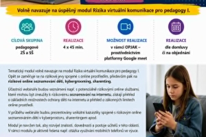 Rizika virtuální komunikace pro pedagogy II.  - webinář